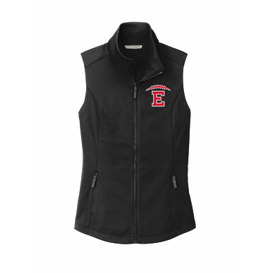East HS Football - Women's Port Authority® Collective Smooth Fleece Vest L906 with embroidered left chest logo