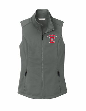 East HS Football - Women's Port Authority® Collective Smooth Fleece Vest L906 with embroidered left chest logo