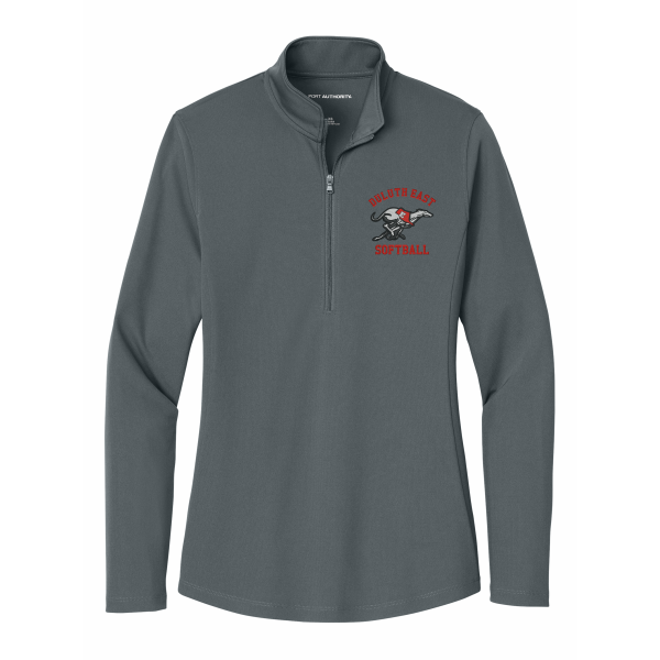 DE Softball - Women's Port Authority® Dry Zone® UV Micro-Mesh 1/4-Zip LK112 with left chest logo