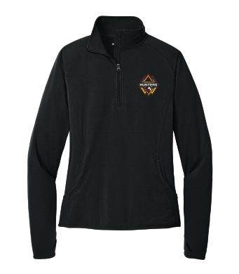 Denfeld Boys Soccer - Ladies Sport-TekLST850 Sport-Wick® Stretch 1/4-Zip Pullover with embroidered left chest logo