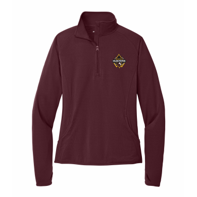 Denfeld Boys Soccer - Ladies Sport-TekLST850 Sport-Wick® Stretch 1/4-Zip Pullover with embroidered left chest logo