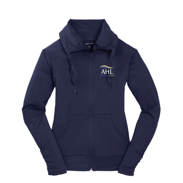 AHL Group - Sport-Tek® Women's Sport-Wick® Stretch Full-Zip Jacket LST852 with AHL Group left chest logo