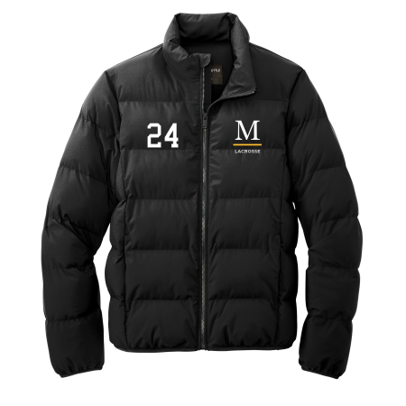 Marshall Lacrosse - Mercer+Mettle Men's MM7210 Puffy Jacket with embroidered Marshall M logo