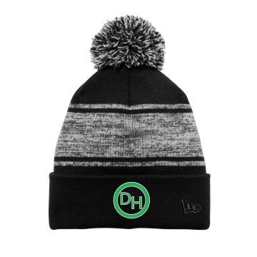 Duluth Heights - New Era NE909 Knit Chilled Pom Beanie with embroidered DH logo on the front