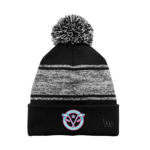 Duluth Mother Puckers - New Era NE909 Knit Chilled Pom Beanie with embroidered logo