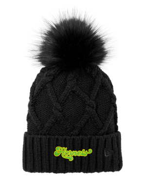 Duluth Heights - New Era NE911 Faux Fur Pom Beanie with embroidered Hornets script