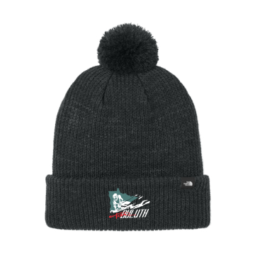 Team Duluth - The North Face NF0A7RGI Pom Beanie with embroidered Team Duluth Alpine logo