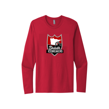 ICEBREAKERS - Next Level Apparel® Cotton Long Sleeve Tee NL3601 with heat transfer logo