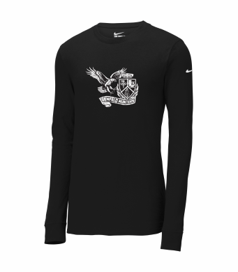 Denfeld Boys Soccer - Nike Dri-FIT NKBQ5230 Unisex Cotton/Poly Long Sleeve Tee with full front logo option 2