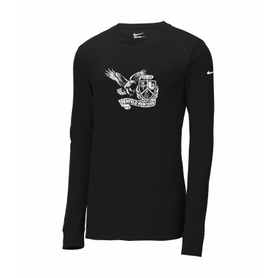 Denfeld Boys Soccer - Nike Dri-FIT NKBQ5230 Unisex Cotton/Poly Long Sleeve Tee with full front logo option 2