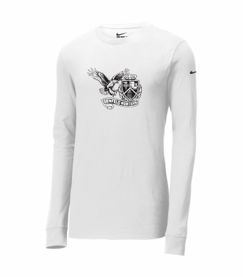 Denfeld Boys Soccer - Nike Dri-FIT NKBQ5230 Unisex Cotton/Poly Long Sleeve Tee with full front logo option 2