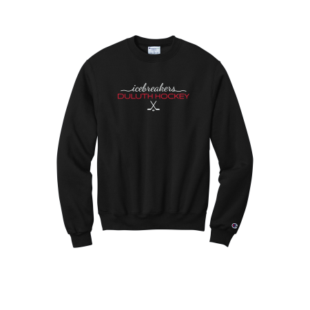 ICEBREAKERS - Champion S6000 Powerblend Crewneck Sweatshirt with embroidered full front script logo