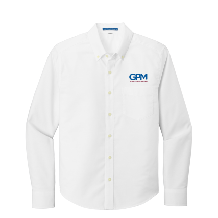 GPM - Port Authority ® Untucked Fit SuperPro ™ Oxford Shirt with full color GPM embroidered logo