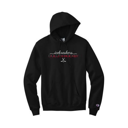 ICEBREAKERS - Champion S700 Powerblend Pullover Hoodie with embroidered full front script logo