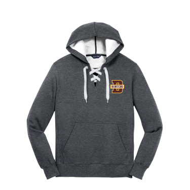 Denfeld Hockey - Sport-Tek Lace Up Pullover Hooded Sweatshirt ST271 with embroidered Denfeld Hockey logo on left chest