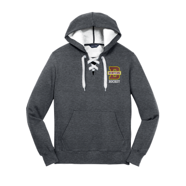 Denfeld Hockey - Sport-Tek Lace Up Pullover Hooded Sweatshirt ST271 with embroidered D Hockey logo on left chest