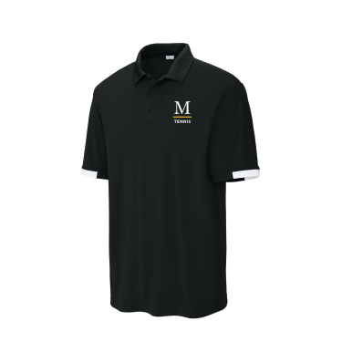 Marshall Girls Tennis - Sport-Tek Unisex Club Colorblock Polo ST444 with embroidered M Tennis left chest logo