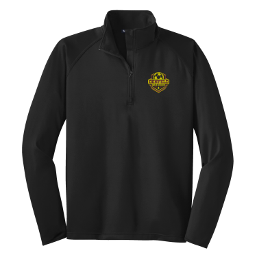 Denfeld Girls Soccer - Sport-Tek ST850 Sport-Wick® Stretch 1/4-Zip Pullover with embroidered left chest logo