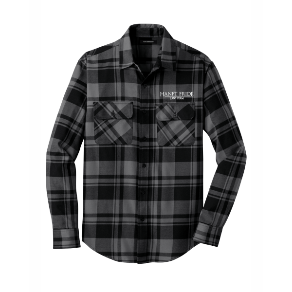 Hanft Law - Men's Port Authority® Plaid Flannel Shirt W668 with rectangle logo