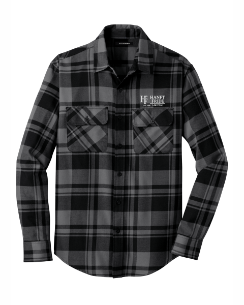 Hanft Law - Men's Port Authority® Plaid Flannel Shirt W668 with rectangle logo