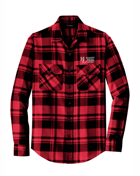 Hanft Law - Men's Port Authority® Plaid Flannel Shirt W668 with rectangle logo
