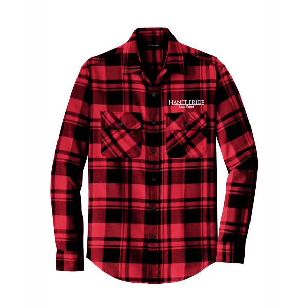 Hanft Law - Men's Port Authority® Plaid Flannel Shirt W668 with rectangle logo
