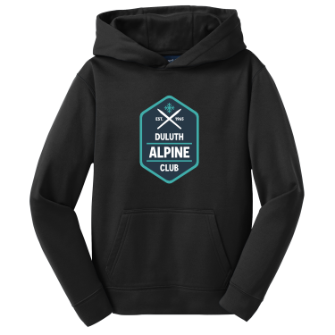 Team Duluth -  Sport-Tek Youth Sport-Wick® YST244 Fleece Hooded Pullover with full front Alpine heat transfer logo