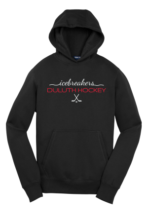 IceBreakers PLAYER - YST254  Sport-Tek® Youth Pullover Hooded Sweatshirt with embroidered full front script logo