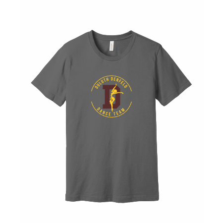 Denfeld Dance Team - BELLA+CANVAS® Unisex Jersey Short Sleeve Tee BC3001 with full front logo