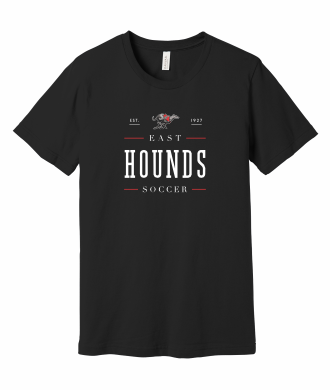 Duluth East Boys Soccer - BELLA+CANVAS® Unisex Jersey Short Sleeve Tee BC3001 with full front logo 1