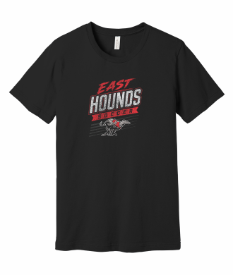 Duluth East Boys Soccer - BELLA+CANVAS® Unisex Jersey Short Sleeve Tee BC3001 with full front vintage logo