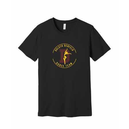 Denfeld Dance Team - BELLA+CANVAS® Unisex Jersey Short Sleeve Tee BC3001 with full front logo