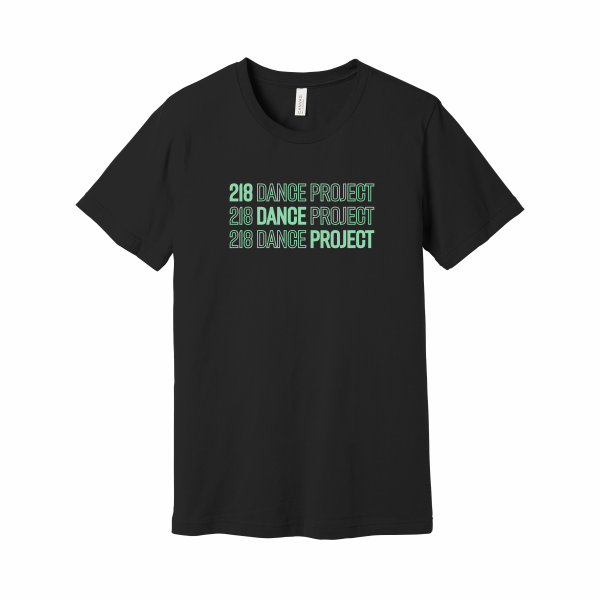 218 Dance - Youth BC3001Y  BELLA+CANVAS ® Youth Jersey Short Sleeve Tee with mint 218 Dance Project logo