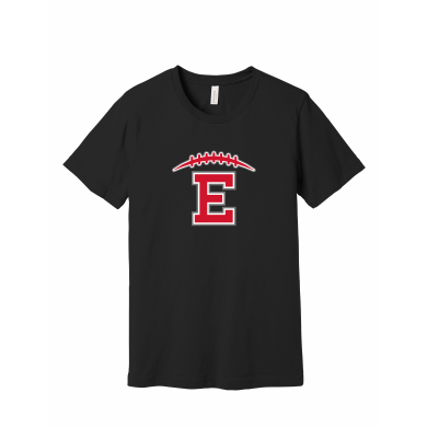 East HS Football - BELLA+CANVAS® Unisex Jersey Short Sleeve Tee BC3001 with full front logo