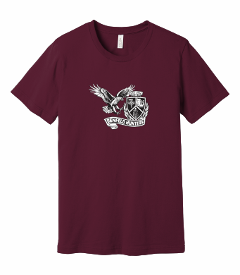 Denfeld Boys Soccer - BELLA+CANVAS® Unisex Jersey Short Sleeve Tee BC3001 with full front logo option 2