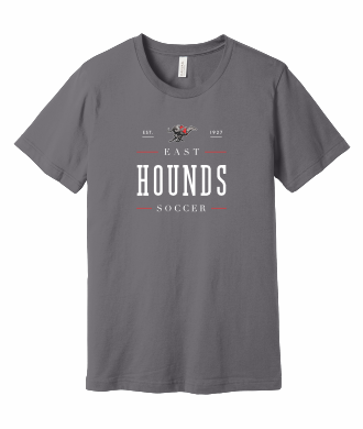 Duluth East Boys Soccer - BELLA+CANVAS® Unisex Jersey Short Sleeve Tee BC3001 with full front logo 1