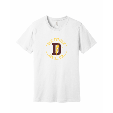 Denfeld Dance Team - BELLA+CANVAS® Unisex Jersey Short Sleeve Tee BC3001 with full front logo