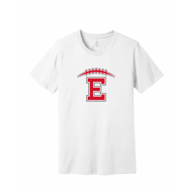 East HS Football - BELLA+CANVAS® Unisex Jersey Short Sleeve Tee BC3001 with full front logo