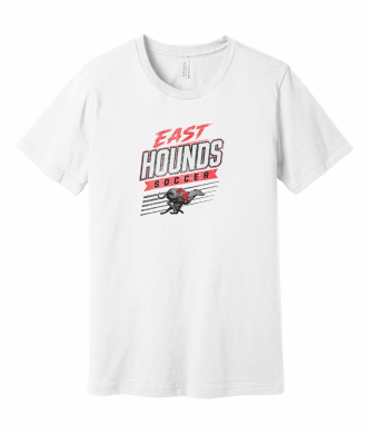 Duluth East Boys Soccer - BELLA+CANVAS® Unisex Jersey Short Sleeve Tee BC3001 with full front vintage logo