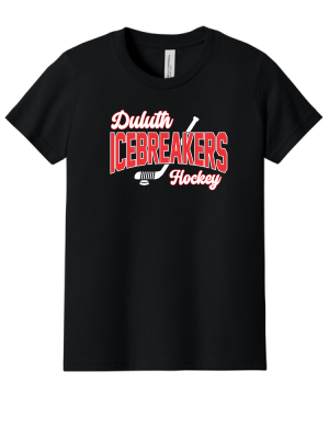 ICEBREAKERS - Youth Youth Jersey Short Sleeve Tee BELLA+CANVAS BC3001Y with Icebreakers Script logo