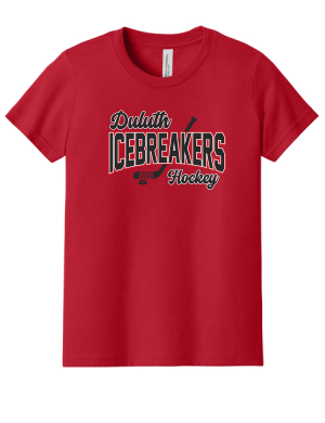 ICEBREAKERS - Youth Youth Jersey Short Sleeve Tee BELLA+CANVAS BC3001Y with Icebreakers Script logo