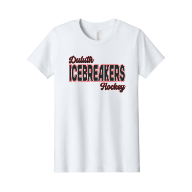ICEBREAKERS - Youth Youth Jersey Short Sleeve Tee BELLA+CANVAS BC3001Y with Icebreakers Script logo