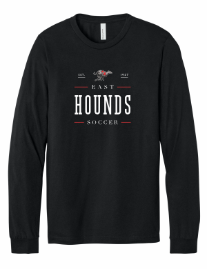 Duluth East Boys Soccer - BELLA+CANVAS® Unisex Heather CVC Long Sleeve Tee BC3501CVC with full front logo 1