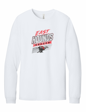 Duluth East Boys Soccer - BELLA+CANVAS® Unisex Heather CVC Long Sleeve Tee BC3501CVC with full front vintage logo