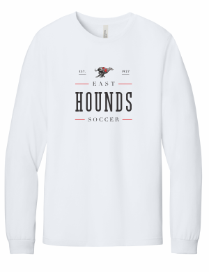 Duluth East Boys Soccer - BELLA+CANVAS® Unisex Heather CVC Long Sleeve Tee BC3501CVC with full front logo 1