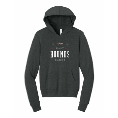 Duluth East Boys Soccer - Youth BELLA+CANVAS® Sponge Fleece Pullover Hoodie with full front logo 1