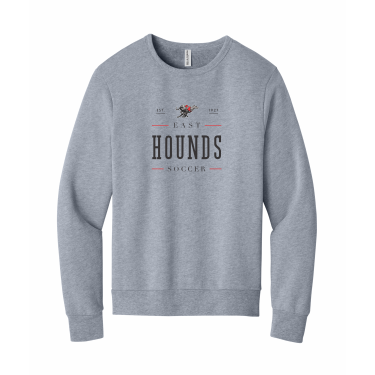 Duluth East Boys Soccer - BELLA+CANVAS® Unisex Sponge Fleece Classic Crewneck Sweatshirt BC3911 with full front logo 1