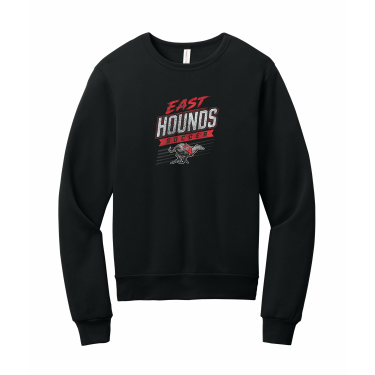 Duluth East Boys Soccer - BELLA+CANVAS® Unisex Sponge Fleece Classic Crewneck Sweatshirt BC3911 with full front vintage logo