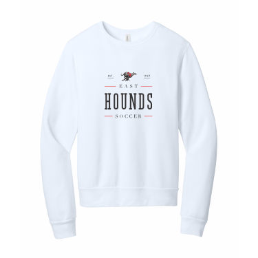 Duluth East Boys Soccer - BELLA+CANVAS® Unisex Sponge Fleece Classic Crewneck Sweatshirt BC3911 with full front logo 1