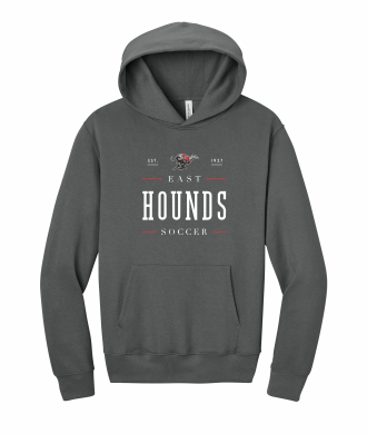 Duluth East Boys Soccer - BELLA+CANVAS® Unisex 10-Ounce Heavyweight Pullover Hoodie BC4719 with full front logo 1